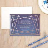 Deep Opaline Wedding Invitation Hotel Extra Card