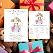 Monkey first birthday time capsule message