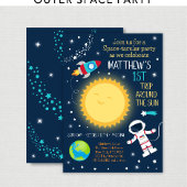 Space Rocket Ship Birthday Time Capsule Cards