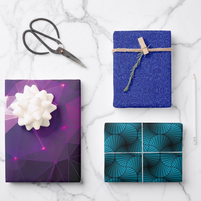 Collection pattern wrapping paper sheets (Front)