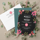 Modern Floral Bachelorette Weekend Invitation (Personalise this independent creator's collection.)