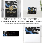 Police Academy Graduation Party Thin Blue Line Chocolate Covered Oreo