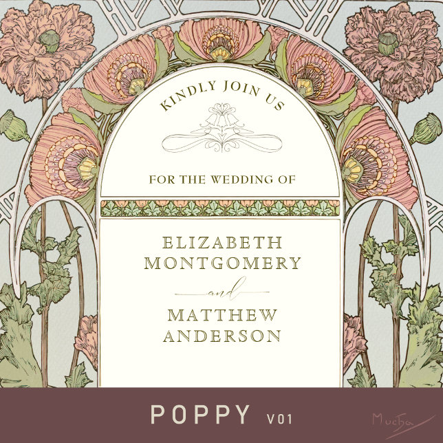 Poppy Wedding Invitations