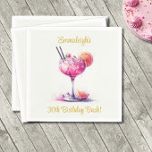 Pretty in Pink Themed Cocktail Birthday Chocolate Covered Oreo