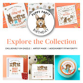 Puppy Paw-ty 5th Birthday Party Edible Frosting Rounds