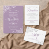 We Still Do Lavender Silver Wedding Vow Renewal Invitation (Personalise this independent creator's collection.)