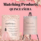 Budget Quinceanera rose photo Save the Date