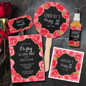 Red Roses Derby Bridal Shower Invitation