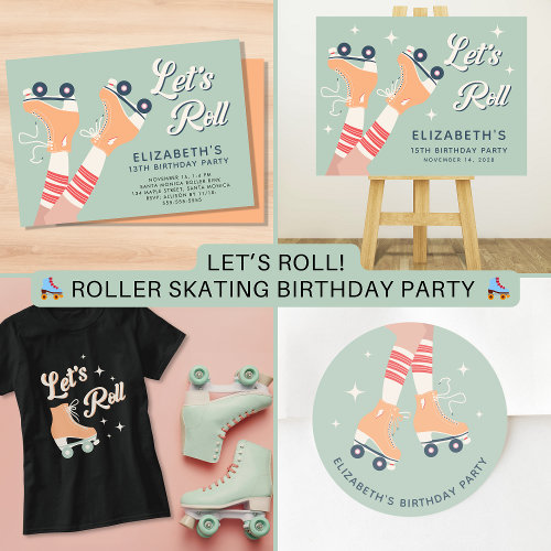 Retro Roller Skating Birthday Party