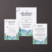 Kraft Rocky Mountain Bridal Shower Invitation (Personalise this independent creator's collection.)