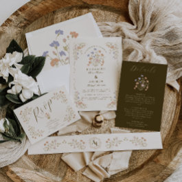 Rococo Floral Antique Frame Wedding