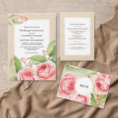 Watercolor Floral Bridal Shower Kraft Paper Plates (Personalise this independent creator's collection.)