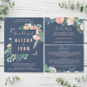 Romantic Peony Flowers Bridal Shower Invitation (Personalise this independent creator's collection.)