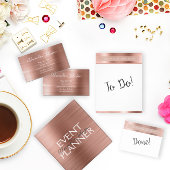 Pink Rose Gold Foil Girly Monogram