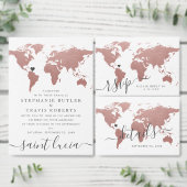 Mini Plane Ticket Destination Save Date Magnet (Personalise this independent creator's collection.)