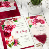 Roses Burgundy/Cream Wedding Website ID584