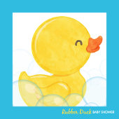 Rubber Duck Water Bottle Label | Zazzle