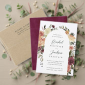 Rustic Bloom Bridal Registry Insert Cards | Mini (Personalise this independent creator's collection.)