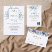 Rustic Blue Winter Floral Wedding (Personalise this independent creator's collection.)
