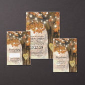 Rustic Fall Autumn Tree Lights Bridal Shower Invitation (Personalise this independent creator's collection.)