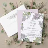 Rustic Lilac | Lavender Baby Shower Invitation (Personalise this independent creator's collection.)