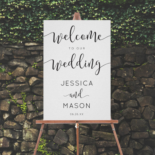 Rustic Script Favors Sign | Zazzle