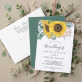 Rustic Sunflower Eucalyptus The Wedding Of Invitation (Personalise this independent creator's collection.)