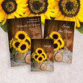 Faux Barn Wood, Sunflower and Watering Can Wedding Favor Boxes