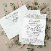 Eucalyptus Lavender Wedding Save Date Photo Magnet (Personalise this independent creator's collection.)