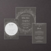 Rustic Winter | Grey Wedding Invitation Envelope (Personalise this independent creator's collection.)