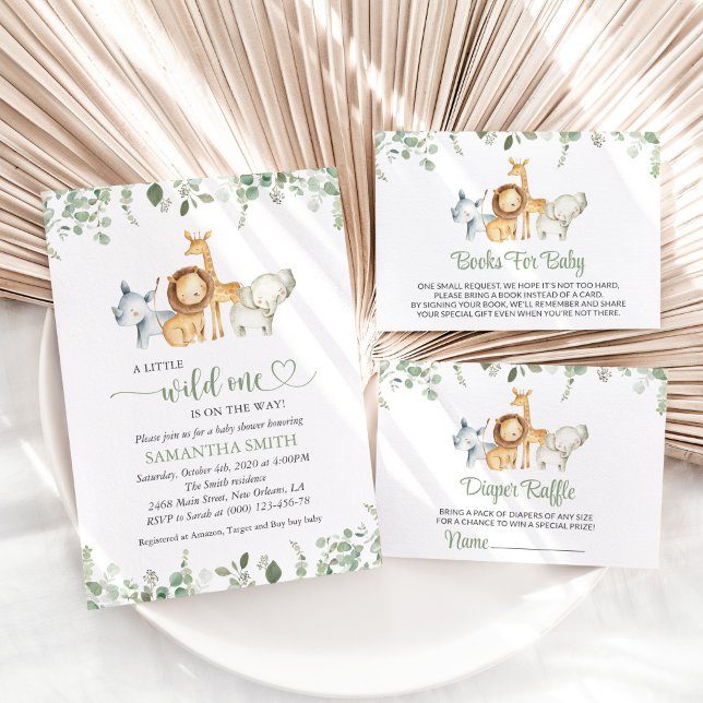 Safari Animals, Jungle, Wild Animals, Baby Shower Honey Jar Favors