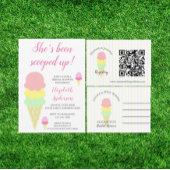 Scooped Up Ice Cream Bridal Shower Water Bottle Label