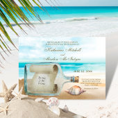 Message in a Bottle Beach Sea Shell Wedding Save The Date