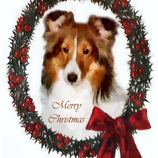 Shetland Sheepdog Sheltie Christmas Gifts Cutout