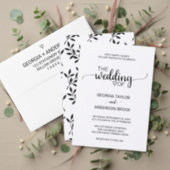 Simple Black Calligraphy Stock the Bar Invitation (Personalise this independent creator's collection.)