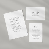 Simple Elegant Wedding Invitation Envelope