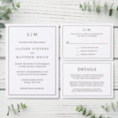 Lauren Gold Monogram Elegant Spanish Wedding Save The Date (Personalise this independent creator's collection.)