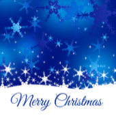 Christmas Blue Winter Snowflakes