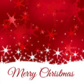 Christmas Red Winter Snowflakes