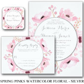 Spring Pinks Watercolor Floral Save The Date Lip Balm
