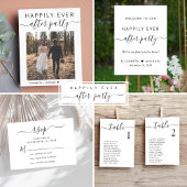 Happily Ever After Party Photo Wedding Announcement Postcard