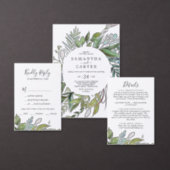 Summer Greenery | Navy Thank You Favor Gift Tags (Personalise this independent creator's collection.)