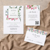 Summer Watercolor Wild Floral Wedding Programme (Personalise this independent creator's collection.)