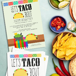 Taco 'Bout Birthday Party Invitation | Zazzle