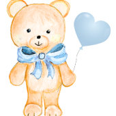 DIAPER Raffle Baby Shower Teddy Bear Invitation
