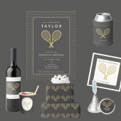Tennis Party Chic Green Gold Custom Chocolate Covered Oreo