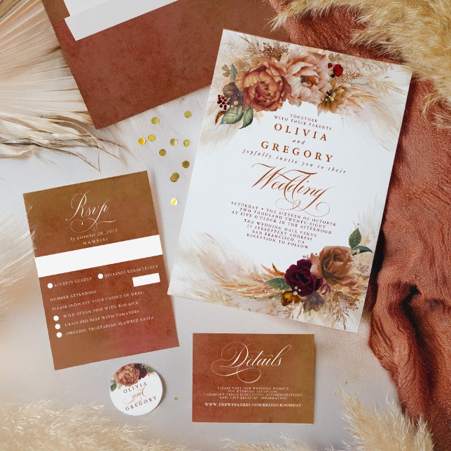 Bridesmaid Information and Proposal Card Template
