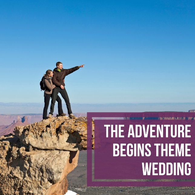 Mountains Adventure Begins Wedding Photo Album Binder