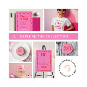 Red & Pink Fun Dirty 30 30th Birthday Cake Pops