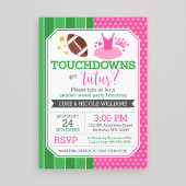 Touchdowns or Tutus Gender Reveal Custom Chocolate Covered Oreo